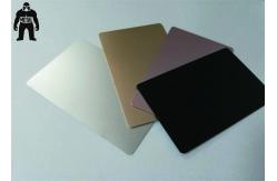 China Plain Silver Anodized Engraved Aluminium Business Cards 85x54mm supplier