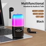 500mAH Battery Capacity TWS Earphone Bluetooth5.0 Speaker with LED Light and 3 Days Usage Time Music Player for sale