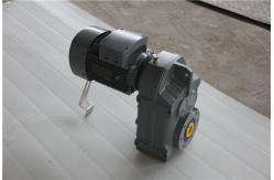 China F87 Helical Worm Motor Reducer Gearbox Parallel Solid Shaft supplier