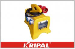 China Yellow MCB RCD Electric Distribution Box Mobile Industrial Socket Box supplier
