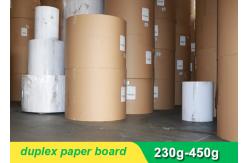 China One side coated Duplex Paper Board with grey back 300g 700 * 1000mm supplier