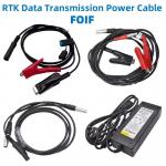 FOIF GNSS RTK 5-Pin Data Transmission Cable External Radio Power Cable with 220V Adapter for sale