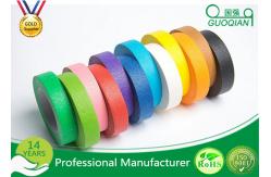 China High flexibility Rainbow Coloured Masking Tape For Painting , Easy To Remove supplier