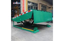 China Cargo Warehouse Dock Leveler Push Button Truck Level Dock Green supplier