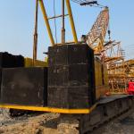 650T Hydraulic Crawler Crane With Boom 24m～84m Length Oil And Gas Industry for sale