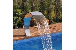 China Artificial Stainless Steel Swim SPA Pool Equipment Cascade Waterfall supplier