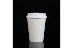 China PE Coating Coffee Disposable Paper Cups With Lid For Hot Drinking supplier