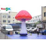 Event Or Festive Inflatable Lighting Decoration / 5m Giant Inflatable Mushroom for sale