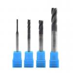 Diamond Coated Solid Carbide End Mill for Graphite , Spiral Milling Cutter CNC Router Bits General High Speed Cutting for sale