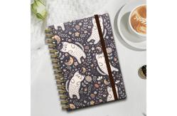 China Lined Paper Spiral Hardcover Notebook Personalization Option Custom Cover Art 300gsm Cover Weight supplier