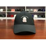 Metal Buckle 6 Panel Baseball Cap Long Strap Embroidery Logo Curved Brim Custom Twill Cotton Blank for sale