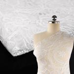Wedding Lace Dress Fabric Bridal Floral Embroidery Tulle Lace Lace Trim 2024 for sale
