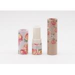 3.5g Eco Friendly Paper Lipstick Tubes With Flower Pattern