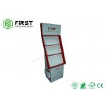 4-Shelves POP Up Paper Cardboard Floor Display Rack With Glossy Lamination