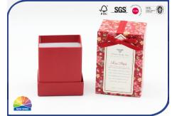 China Rigid Handmade Paper Gift Box With Bow Ribbon Shimmering Powder supplier