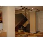 Glass Partition Wall , Restaurant Acoustic Movable Partition 65MM Thickness for sale