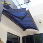 Heavy duty open retractable commercial awning aluminum outdoor awning full card style for sale