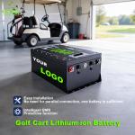 CTS 48V 64V 72V 200Ah 105Ah Lithium Golf Cart Battery Smart BMS Bluetooth Fast Charging Durable IP65 Outdoor Use for sale