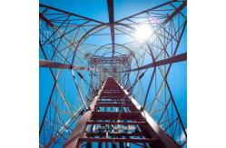 China Four Legged Angular Steel Lattice Tower For Telecommunication supplier