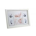 Customized DIY Baby Hand and Footprint Photo Frame Kit With Safety Ink Pad for sale
