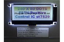 China 240X80 Dots Graphic COG STN FSTN LCD Display With LCD Backlight supplier