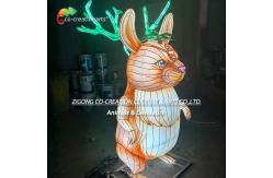 China Whimsical Mouse Lantern With Glowing Green Antlers | Animals Lantern Collection supplier