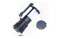 China SMD2835 Rechargeable Battery Ip55 Solar Led Flashlight Torch Waterproof For Tent supplier