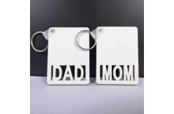 China MDF Sublimation MOM DAD Keychains Blanks supplier