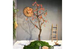 China 120cm Artificial Persimmon Tree Real Look Natural Wood Trunk Plant supplier