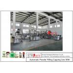Automatic Powder Filling Capping Line With Auger Dosing Filler For Bottles Jars