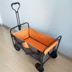 4 Wheels Foldable Wagon Cart Stainless Steel Frame Outdoor Folding Wagon for sale