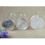 50ml Food Grade Clear Plastic Cylinder Tubes , Transparent PET Nut Cans for sale