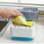 Soap Dispenser Pump Box Kitchen Countertop Sponge Caddy  Soap Pump Dispenser