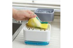 China Soap Dispenser Pump Box Kitchen Countertop Sponge Caddy  Soap Pump Dispenser supplier