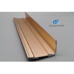 33x52mm Aluminium Stair Nosing Edge Trim Anodised With PVC Rubber