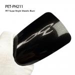 PET-PH211 PET Bright Metallic Black Automotive Vinyl Wrap Self Healing 1.52m X 18m for sale