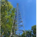 Telecommunication Galvanized Steel Tower 3 Legged Tubular for sale