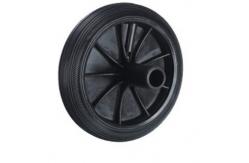China Plastic Rim 250mm Trash Bin Wheel Garbage Can Wheel Replacement supplier