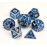 Handmade Luxury Blue Dice Set Multipurpose Hand Poured D4 D6 D8 for sale