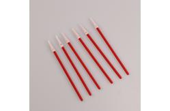 China 3 Cleanroom  Lint Free Pointed Foam Swab With Red Handle supplier