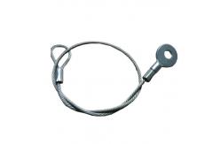 China Stainless Steel Cable Lanyard Plastic Coated With Loop And Eyelet Terminal Ends supplier