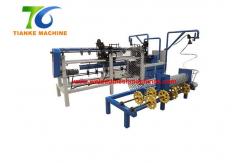 China Double Spiral Wire Mesh Fence Machine 4M Chain Link Fence Weaving Machine supplier