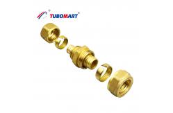 China Male Pex Compression Fittings Corrosion Resistant With Chrome Plated Finish supplier
