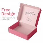 Collapsible Kraft Paper Corrugated Boxes Recycled Printed  Customized
