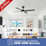1stshine LED Ceiling Fan 6 Speeds 4 Blades Support Dimmer LED Lighting