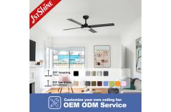 China 1stshine LED Ceiling Fan 6 Speeds 4 Blades Support Dimmer LED Lighting supplier