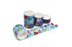 China CMYK Printed Patterned Japanese Washi Masking Tape Length 10m supplier
