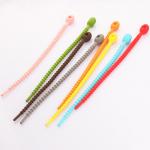 Reusable  Silicone Cable Ties , Tidy Wire Cord Lead Organizer for sale