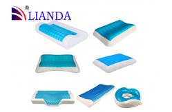 China Visco-Elastic Memory Foam Pillow Cooling Gel Contour Help Deep Sleep supplier