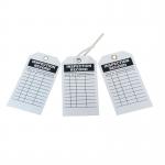 PVC Lockout Plastic Safety Tag 10Pcs Fire Extinguisher Record Tag for sale